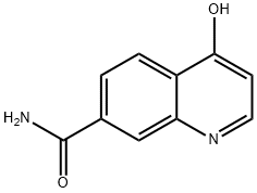 4-HYDROXYQUINOLINE-7-CARBOXAMIDE 结构式