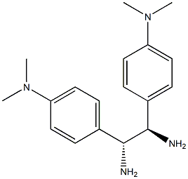 (1R,2R)-1,2-bis[4-(dimethylamino)phenyl]ethane-1,2-diamine 结构式