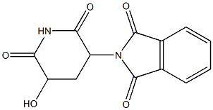 2-(5-羟基-2,6-二氧代哌啶-3-基)异吲哚啉-1,3-二酮 结构式