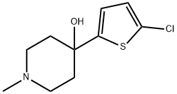 4-(5-CHLOROTHIOPHEN-2-YL)-1-METHYLPIPERIDIN-4-OL 结构式