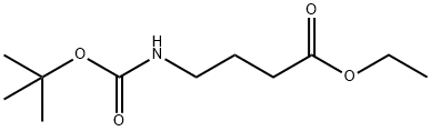 4-((叔丁氧羰基)氨基)丁酸乙酯 结构式