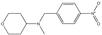 2H-Pyran-4-amine, tetrahydro-N-methyl-N-[(4-nitrophenyl)methyl]- 结构式