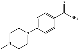 4-(4-甲基-1-哌嗪基)硫代苯甲酰胺 结构式