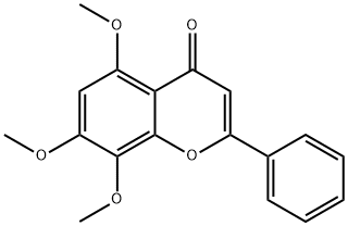 5,7,8-三甲氧基黄酮 结构式