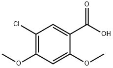 5-氯-2,4-二甲氧基苯甲酸 结构式