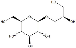 b-D-Glucopyranoside,(2R)-2,3-dihydroxypropyl 结构式