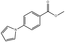 4-(1-吡咯基)苯甲酸甲酯 结构式