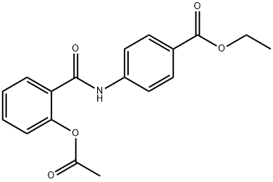 ethyl 4-(2-acetoxybenzamido)benzoate 结构式