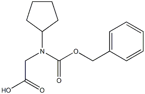 N-CBZ-S-环戊基甘氨酸 结构式