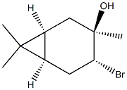 Bicyclo[4.1.0]heptan-3-ol, 4-bromo-3,7,7-trimethyl-, (1S,3R,4R,6R)- 结构式