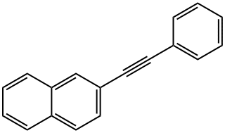 2-(2-phenylethynyl)naphthalene 结构式