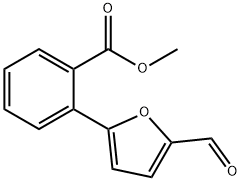 2-(5-甲酰基呋喃-2-基)苯甲酸甲酯 结构式