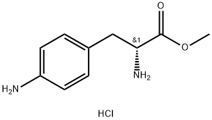 D-4-氨基苯丙氨酸甲酯盐酸盐 结构式