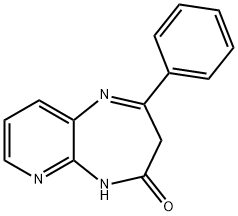 2-Phenyl-3,5-dihydro-pyrido[3,4-b][1,4]diazepin-4-one 结构式