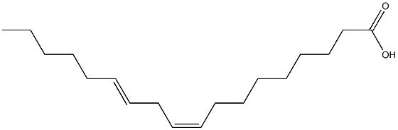 9(Z),12(E)-十八碳二烯酸 结构式