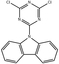 9-(4,6-二氯 - [1,3,5]三嗪-2-基) - 咔唑 结构式