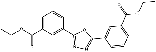 ethyl 3-{5-[3-(ethoxycarbonyl)phenyl]-1,3,4-oxadiazol-2-yl}benzoate 结构式