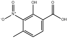 2-Hydroxy-4-methyl-3-nitro-benzoic acid 结构式