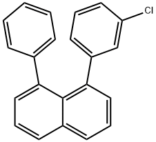1-(3-氯苯基) - 8-苯基萘 结构式