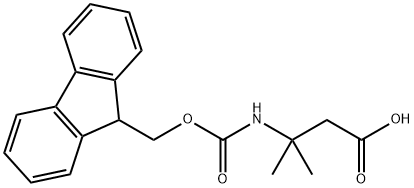 3-({[(9H-芴-9-基)甲氧基]羰基}氨基)-3-甲基丁酸 结构式