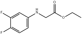 Glycine,N-(3,4-difluorophenyl)-, ethyl ester 结构式