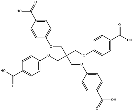 Benzoic acid,4,4'-[[2,2-bis[(4-carboxyphenoxy)methyl]-1,3-propanediyl]bis(oxy)]bis- 结构式