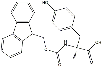 FMOC-Α-甲基-L-酪氨酸 结构式