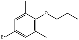 5-溴-1,3-二甲基-2-丙氧基苯 结构式