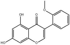 5,7-dihydroxy-3-(2-methoxyphenyl)-4H-chromen-4-one 结构式