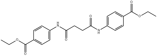 diethyl 4,4'-[(1,4-dioxo-1,4-butanediyl)di(imino)]dibenzoate 结构式