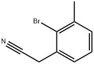 2-溴-3-甲基苯乙腈 结构式