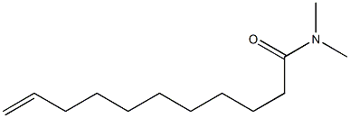 10-Undecenamide,N,N-dimethyl- 结构式