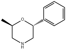 (2R,6R)-2-甲基-6-苯基吗啉 结构式