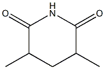 2,6-Piperidinedione,3,5-dimethyl- 结构式