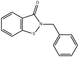 2-苄基-1,2苯并异噻唑啉-3-酮 结构式