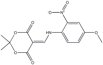 5-[(4-methoxy-2-nitroanilino)methylidene]-2,2-dimethyl-1,3-dioxane-4,6-dione 结构式