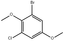 苯,1-溴-3-氯-2,5-二甲氧基 - 结构式