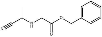 N-(1-Cyanoethyl)glycine benzyl ester hydrochloride 结构式