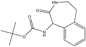 2-氧代-2,3,4,5-四氢-1H-苯并[D]氮杂-1-基氨基甲酸叔丁酯 结构式