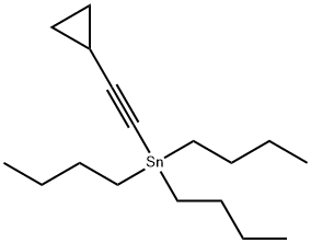 三丁基(环丙基乙炔基)锡烷 结构式