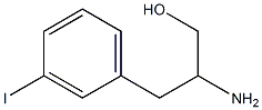 DL-3-碘苯丙氨醇 结构式