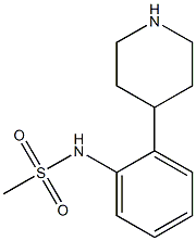 Methanesulfonamide, N-[2-(4-piperidinyl)phenyl]- 结构式