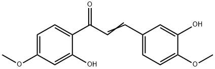 3,2'-二羟基-4,4'-二甲氧基查尔酮 结构式