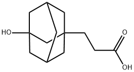 3-(3-Hydroxy-adamantan-1-yl)-propionic acid 结构式