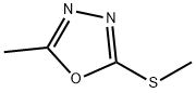 2-methyl-5-(methylsulfanyl)-1,3,4-oxadiazole 结构式