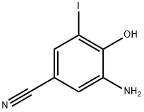3-氨基-4-羟基-5-碘苯腈 结构式