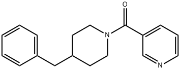 (4-benzylpiperidin-1-yl)(pyridin-3-yl)methanone 结构式