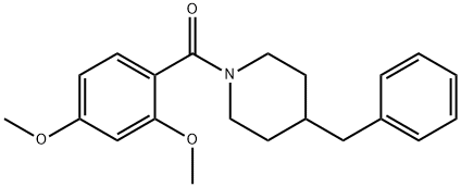 (4-benzylpiperidin-1-yl)-(2,4-dimethoxyphenyl)methanone 结构式