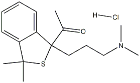 Ketone,1-[3-(dimethylamino)propyl]-1,3-dihydro-3,3-dimethylbenzo[c]thien-1-yl methyl,hydrochloride (8CI) 结构式