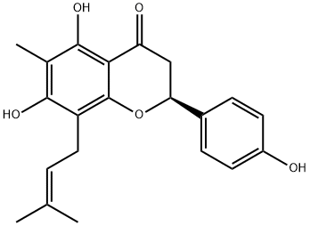 6-METHYL-8-PRENYLNARINGENIN 结构式